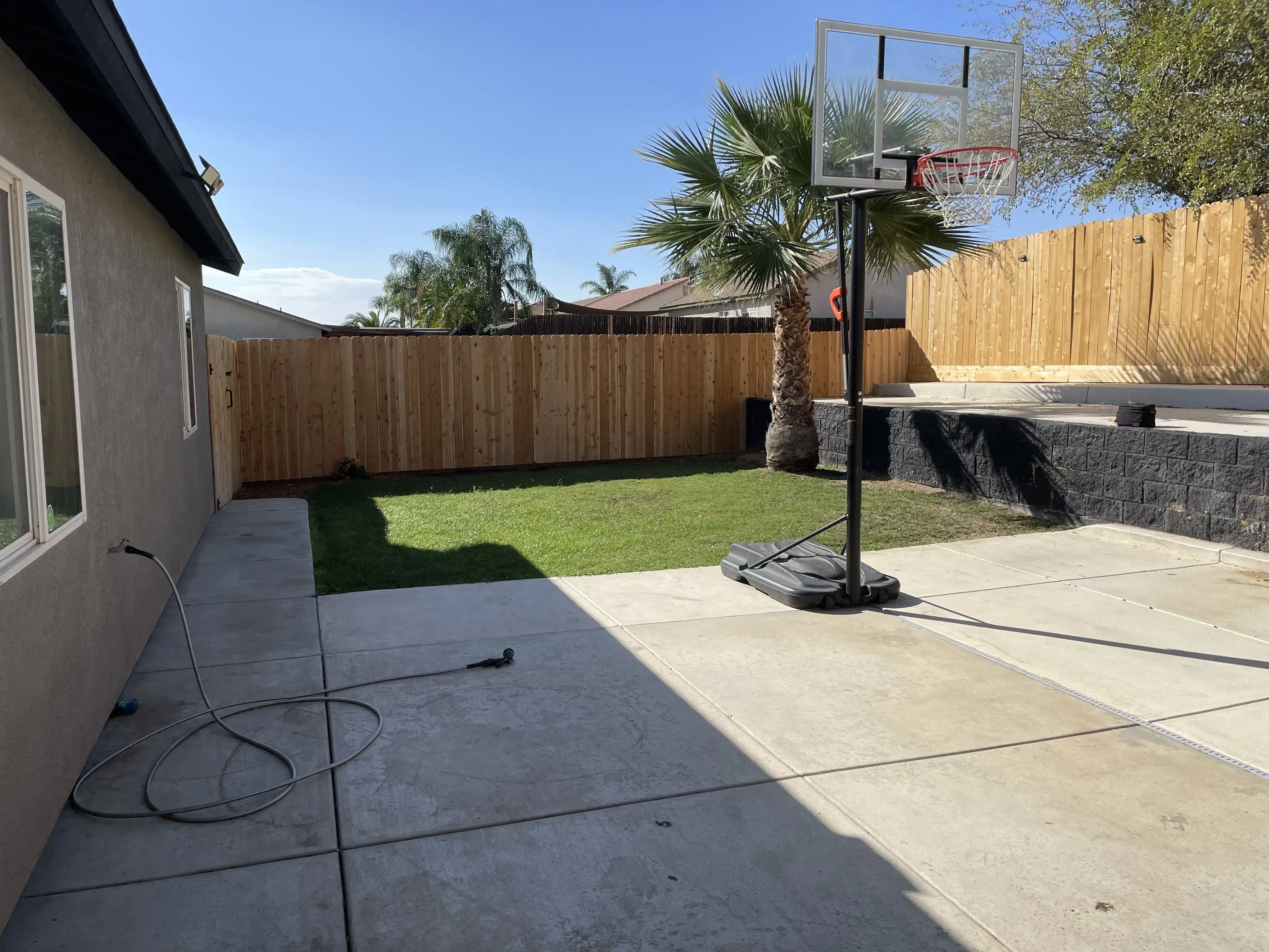 Backyard renovation